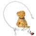 Mogokoyo Stainless Steel No chew Dog Car Seat Belt Pet Vehicle Safety Restraint Tether Heavy Duty Big Canine Dog Car Leash Strap with Double Clip and Latch Attachment-25 Inch 25.5 Inch/65 CM