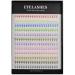 12 Colors Mix 240pcs 10D Premade Fans Nature Long Volume Eye Lashes Extensions Soft and Light Weight Colorful Individual False Eyelashes Cluster 8-16mm to Choose (12mm)