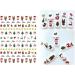 Christmas Nail Stickers 9 Sheets Self-Adhesive Nail Decal for Kids Deer Snowman Nail Art Decoration Design Supplies - Buy Online on GoSupps.com