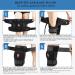 DocBraces Hinged Knee Brace for Knee Pain Adjustable Compression Knee Support Brace for Men & Women Open Patella Knee Wrap for Swollen Meniscus Tear ACL PCL Joint Pain Relief Injury Recovery X-Large Black - Buy Online on GoSupps.com