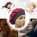 Satin Bonnet 3PCS Silk Hair Bonnet for Women - Black, Leopard, Red - Soft Sleep Cap for Braids, Natural Curly Hair - Satin Sleeping Cap - Buy Online on GoSupps.com