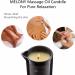 MELONY Massage Oil Candle- 8.1 oz Coffee Vanilla Scent- Relaxing Essential Oil Body Massage Candle- Perfect Gift for Home Spa- Women & Men - Buy Online on GoSupps.com