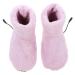 FOMIYES Heated Feet Warmers 1 Pair Electric Heated Foot Warmer Slipper Plush Foot Heater Shoes USB Rechargeable Foot Heating Pad Winter Thermal Supplies for Women Pink USB Feet Warmer