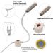 Bonlux Sewing Machine Light 30 LEDs Flexible Gooseneck Work Light with Magnetic Base (2-Pack) - 6W Portable Lamp for Workbench, Lathe, Drill Presses, Grey - Buy Online on GoSupps.com