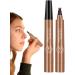 Liquid Eyebrow Pencil Brow Pencil with Fork Tip 4 Point Waterproof Eyebrow Pencil No Smudge Liquid Brow Quick Dry EyeLiner for Long Lasting Light Brown - Buy Online on GoSupps.com