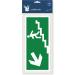 Buy Pubblimania Emergency Exit Sign - Robust PVC for Indoor & Outdoor Use (29 x 13 cm) - Stairs Left Exit Arrow - Buy Online on GoSupps.com