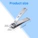 Stainless Steel Heavy Duty Nail Clippers for Thick Nails - Set of 2 | Straight Edge Toenail Clippers for Men and Women - Buy Online on GoSupps.com
