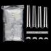 XXL No C Curve Nail Tips  SWETIDY 600Pcs Refill Size of 4 5 6 7 Clear Acrylic Nails Square Shape Nail Half Cover (600Pcs Refill XXL Coffin)