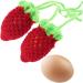 Zerodeko 2pcs Strawberries Fruit Candy Bags Goodie Bags for Kids Egg Bags Mesh Bag Crochet Net Bag Shopping - Buy Online on GoSupps.com