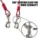 BV Pet Tie Out Cable for Dogs | Up to 250lbs | 30ft | Red - Buy Online on GoSupps.com