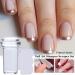 DIY Nail Design Set | French Tips Transparent Nail Stamper & Scraper | Silicone Jelly Nail Art Tools - Buy Online on GoSupps.com