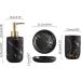 Bathroom Accessories Set of 4 - Lotion Bottle Mouthwash Cups Soap Shell & Toothbrush Holder - Multifunctional White Household Supplies for Toilet - Buy Online on GoSupps.com
