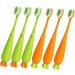 Fomiyes 30-Pack Carrot Travel Toothbrush for Babies - Bulk Toothbrushes for Oral Care & Ear Cleaning - Buy Online on GoSupps.com