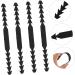 Coheali Adjustable Mask Hook Set - 40 Slipproof Black Ear Hooks for Face Masks & Earrings Protection - Buy Online on GoSupps.com