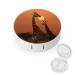Contact Lens Case Giraffe At Sunset Portable Travel Contact Lens Box Contact Lens Storage Box