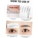 Gogogmee 5pcs Eyebrow Stickers Brow Grooming Shaping Sticker Artificial Eyebrow 6d Transfer Stickers Hair 21x15cm Brown - Buy Online on GoSupps.com