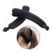 VIccoo 2-Piece 11 cm Black Banana Hair Clips - Round Head Plastic Ponytail Holders & DIY Hair Accessories for Women - Buy Online on GoSupps.com