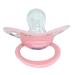 Glow in the Dark Pink Pacifier with Bow | BPA-Free Oval Design for Babies 0-6 Months | International Shipping Available - Buy Online on GoSupps.com