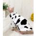 TENGTUD Hairless Cat Clothe for Sphynx Cat Plus Cashmere Black and White Winter Pet Clothes-L - Buy Online on GoSupps.com