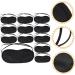 48 pcs Silk Sleep Masks Set - Satin Eye Covers for Men - Black Blindfold for a Good Night's Sleep - Buy Online on GoSupps.com