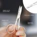 ACWOO Cuticle Nail Scissors Professional Stainless Steel Beauty Scissors with Leather Packing Bag Multi-Purpose Sharp Curved Scissors for Cuticle Manicure Pedicure Eyebrow Eyelash Black - Buy Online on GoSupps.com