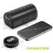 AUVON Black Weekly Pill Organizer for Large Pills | 7-Day Pill Box with Dual Protection | Travel-Friendly Small Pill Case for Medications Vitamins & Fish Oils - Buy Online on GoSupps.com