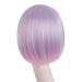 Mapofbeauty 30cm/12 Inch Straight Pony Bobo Hairstyle - Smooth Short Hair in Purple Pink Periwinkle Pale Pink & Blue | International Shipping - Buy Online on GoSupps.com