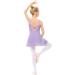 LIONJIE Little Girls Camisole Ballet Dance Dress | Skirted Leotard for Kids 3-12Y | Hollow Back Dancewear - Purple - Buy Online on GoSupps.com