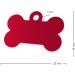 ENGRAVO Red Dog Tag Bone with Custom Engraving & 2 Key Rings - Small 32mm | International Shipping - Buy Online on GoSupps.com