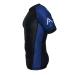 Artibus BJJ Ranked Rash Guard - for No-Gi, Gi Jiu Jitsu, Grappling, MMA, and Wrestling Large Blue/Black