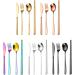 Cutlery Set Travel Cutlery Set Reusable Cutlery Set for Big Family Camping Picnic Kitchenware (Size : Rose Gold) - Buy Online on GoSupps.com