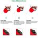 Etaccu Rollerin Retractable Dog Leash - 5m One-Button Block Reflective Non-Slip Handle for Small/Medium Dogs up to 20kg - Red - Buy Online on GoSupps.com