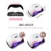 Birshe Geln gel Lamp UV LED 168W - Professional Portable Nail Dryer for Gel Polish with Timer & LCD Display (Elegant White Pink) - Fast Shipping Worldwide - Buy Online on GoSupps.com