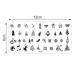 Shop Premium Nail Art Plates for Women - DIY Stainless Steel Nail Stamp Designs Christmas Tree Nail Art & More! - Buy Online on GoSupps.com
