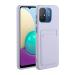 Tivenfezk Nadoli Silicone Case for Xiaomi Redmi 12c Ultra thin shockproof scratch -resistant Wallet soft TPU protective cover Mobile phone case with credit card holder Xiaomi Redmi 12c purple