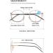 Vevesmundo Blue Light Filter Reading Glasses - Retro Metal Anti-Glare Eyewear for Men & Women | +1.0 to +4.0 Strength - Buy Online on GoSupps.com