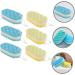 Healeved 6pcs Three Layer Bath Sponge Set | Exfoliating Loofah and Body Scrubber for Dead Skin Removal - Perfect for Shower & Bath - Buy Online on GoSupps.com
