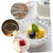 MAGICLULU Glass Plates 1pc Food Chic Beaded Appetizer Dipping Trim Serving Vintage Small Side Condiment Cream Soy Kitchen Transparent 8.5X8.5X4CM - Buy Online on GoSupps.com