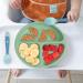 Vicloon Baby Suction Plate Set | Non-Slip Silicone Weaning Plates for Toddlers | Divided Dishes for Self-Feeding | Fits Most Highchairs Trays | 3Pcs (Green/Pink/Blue) - Buy Online on GoSupps.com