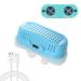 Anti-Snoring Devices Snore Stopper 3 Gear Wind Adjustment Electric Variable Speed Snoring Solution with Fixing Strap for Men Women (Blue)