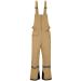 Wantdo Men's Winter Insulated Ski Pants Waterproof Snow Bibs Cargo Overalls Khaki Medium