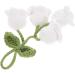 Zerodeko 2pcs Lily of The Valley Pendant Braids Accessories Embellishments for Crafting Small Crochet Flower Whitex2pcs 11X5CMx2pcs - Buy Online on GoSupps.com