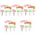 Cabilock 85 Pcs Miniature Colored Candies Ornaments Quiz Candy Ornaments Plastic Sweets Candy Ob11 Christmas As Shownx5pcs 2.5x0.5cmx5pcs
