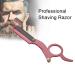 Manual Stainless Steel Men's Razor - Thumb Shape Straight Shaver for Facial Hair Removal (Red) - International Shipping Available - Buy Online on GoSupps.com
