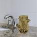 Brass and Glass Gold Bathroom Tumbler Cup - Elegant Toothbrush Holder from The Calla Lily Collection - Buy Online on GoSupps.com