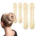 Blonde Magic Bun Maker Foam, Hawwwy 4 Pack Easy Sponge Hair Bun Shaper, Perfect Padding for Updos, Chignon Maker, Donut Maker French Twist Accessories Easybun Ballet Kids Girls Women