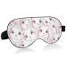 Haskirky Light Blocking Eye Mask Breathable and Adjustable Adult Men and Women Travel on Business Trips Yoga Meditation Light Smooth Comfortable Eye Mask Office Deep Sleep Goodies Cute Rabbits Patt