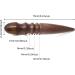 Honbay Ebony Wood Leather Edge Burnisher Tool - 4 Grooves for Perfectly Burnished Leather Projects - Buy Online on GoSupps.com