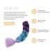 Gairyan Jumbo Braids Extensions - 100g 60cm Ombre Synthetic Braid Hair for Box Crochet - Purple Lake Blue & Light Purple - Buy Online on GoSupps.com