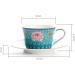 Ceramic Coffee Cup and Saucer Set Resistant to Wear Non-Toxic Lead-Free Home Kitchen Office (Color : B) - Buy Online on GoSupps.com